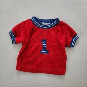 Vintage Healthtex #1 Velour Shirt 12 months